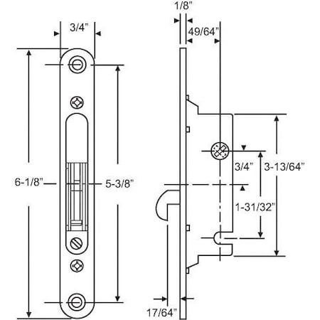 Strybuc Deadlatch Assembly 16-333